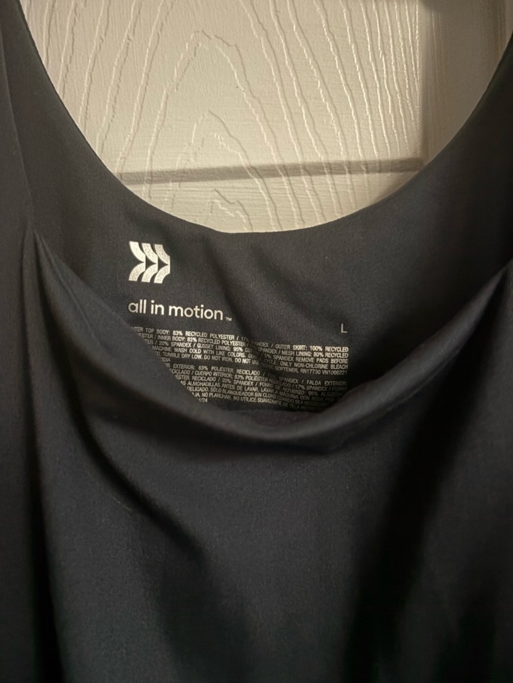 All In Motion Tennis Dress - Navy Blue - Built In Shorts - Worn 2 Times - Size L - Picture 3 of 3